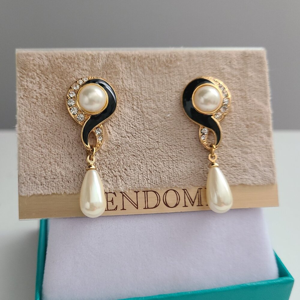 Vendome Vintage Drop Earrings - Picture 2 of 6
